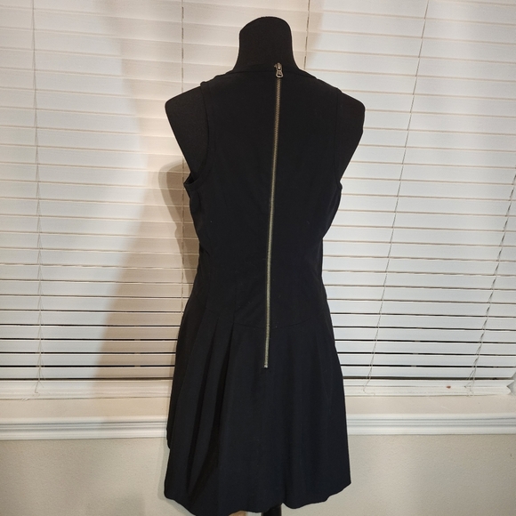 Nanette Lepore Black Mini Dress with Gold Accents - Picture 6 of 9